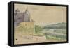 Vue du Parlement de Navarre-null-Framed Stretched Canvas