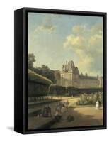 Vue du pavillon de la Porte Dorée-Jean Charles Joseph Remond-Framed Stretched Canvas