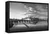 Vue du Pont-Neuf et de la Cite, prise de la Galerie d'Apollon-null-Framed Stretched Canvas