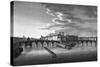 Vue du Pont-Neuf et de la Cite, prise de la Galerie d'Apollon-null-Stretched Canvas