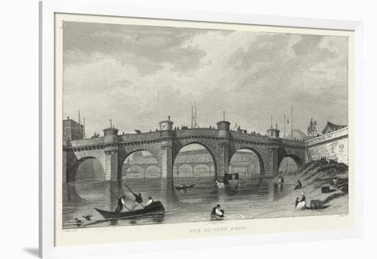 Vue Du Pont Neuf-A. Pugin-Framed Art Print