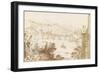 Vue du Ponte Molle, prise de la Villa Madama-Giovanni Francesco Grimaldi-Framed Giclee Print