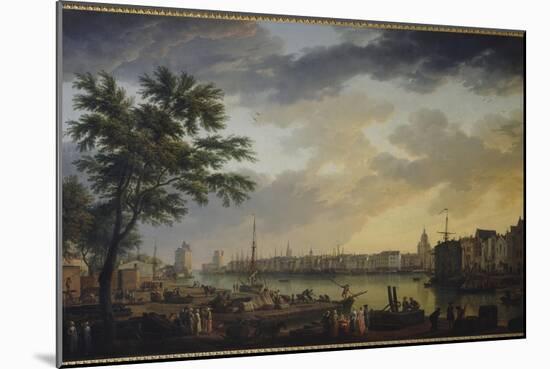 Vue du port de la Rochelle-Claude Joseph Vernet-Mounted Giclee Print