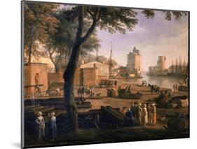 Vue du port de la Rochelle-Claude Joseph Vernet-Mounted Giclee Print