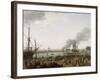 Vue du port de Rochefort-Claude Joseph Vernet-Framed Giclee Print