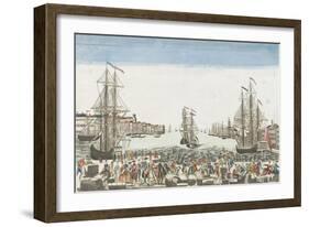 Vue du port de Rochefort-null-Framed Giclee Print