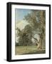 Vue du Prater à Vienne (avec arbre à droite)-Ferdinand Georg Waldmüller-Framed Giclee Print