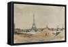 Vue du quai d'Auteuil et du pont de Grenelle-Eugène Béjot-Framed Stretched Canvas