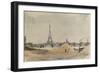 Vue du quai d'Auteuil et du pont de Grenelle-Eugène Béjot-Framed Giclee Print