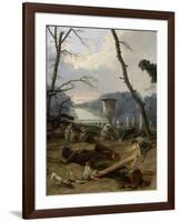 Vue du Tapis Vert à Versailles-Hubert Robert-Framed Giclee Print