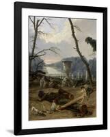 Vue du Tapis Vert à Versailles-Hubert Robert-Framed Giclee Print