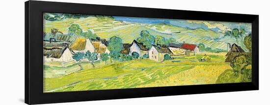 Vue ensoleille près d'Auvers-Vincent Van Gogh-Framed Art Print