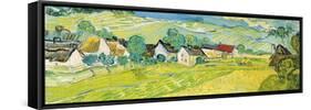 Vue ensoleille près d'Auvers-Vincent Van Gogh-Framed Stretched Canvas