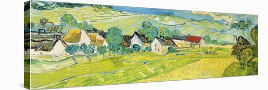 Vue ensoleille près d'Auvers-Vincent Van Gogh-Stretched Canvas