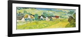 Vue ensoleille près d'Auvers-Vincent Van Gogh-Framed Premium Giclee Print