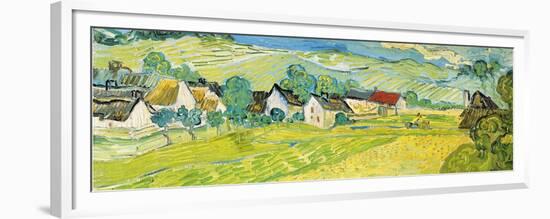 Vue ensoleille près d'Auvers-Vincent Van Gogh-Framed Premium Giclee Print