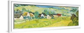 Vue ensoleille près d'Auvers-Vincent Van Gogh-Framed Premium Giclee Print