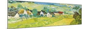 Vue ensoleille près d'Auvers-Vincent Van Gogh-Mounted Premium Giclee Print