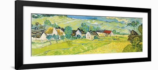 Vue ensoleille près d'Auvers-Vincent Van Gogh-Framed Art Print