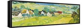 Vue ensoleille près d'Auvers-Vincent Van Gogh-Framed Stretched Canvas