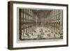 Vue et perspective du dedans de l'eglise Cathedrale de Notre-Dame de Paris-Antoine Aveline-Framed Giclee Print