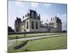 Vue extérieure du château d'Ecouen : façade sud du château, prise de l'angle sud-est-null-Mounted Giclee Print