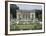 Vue extérieure du Petit Trianon : façade sud sur les parterres du jardin français-null-Framed Giclee Print