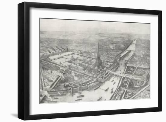 Vue générale de l'Exposition Universelle de 1889-Auguste Victor Deroy-Framed Giclee Print