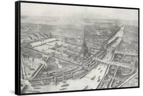 Vue générale de l'Exposition Universelle de 1889-Auguste Victor Deroy-Framed Stretched Canvas