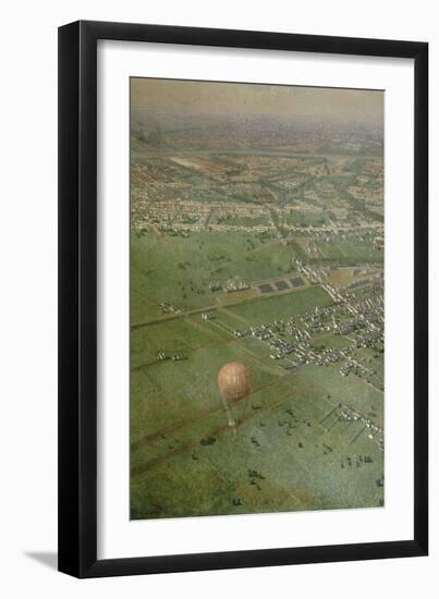 Vue générale de Paris, prise de l'Observatoire, en ballon-Victor Navlet-Framed Giclee Print