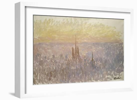 Vue générale de Rouen-Claude Monet-Framed Giclee Print