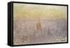 Vue générale de Rouen-Claude Monet-Framed Stretched Canvas