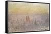 Vue générale de Rouen-Claude Monet-Framed Stretched Canvas