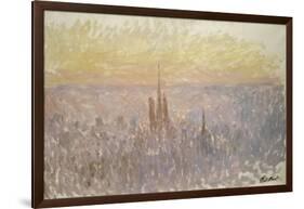 Vue générale de Rouen-Claude Monet-Framed Giclee Print