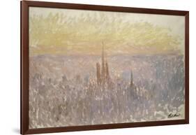 Vue générale de Rouen-Claude Monet-Framed Giclee Print