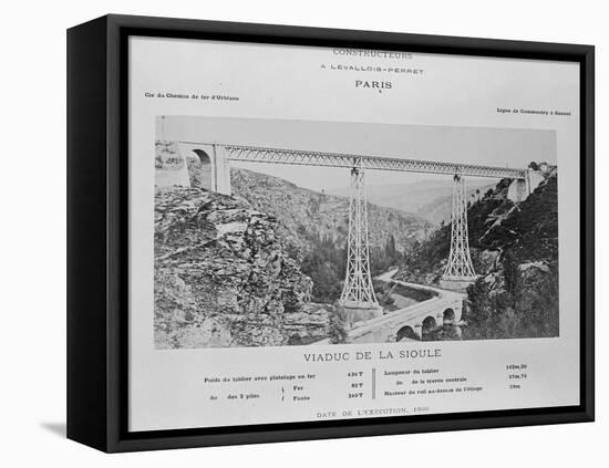 Vue générale du viaduc de la Sioule-null-Framed Stretched Canvas