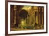 Vue Imaginaire de la Grande Galerie en Ruins-Hubert Robert-Framed Premium Giclee Print