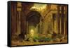 Vue Imaginaire de la Grande Galerie en Ruins-Hubert Robert-Framed Stretched Canvas