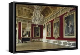 Vue intérieure : appartement de la Reine : antichambre du grand couvert de la Reine-null-Framed Stretched Canvas