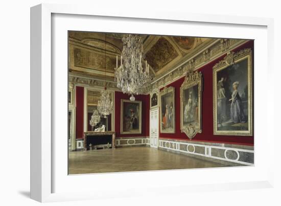 Vue intérieure : appartement de la Reine : antichambre du grand couvert de la Reine-null-Framed Giclee Print