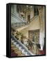 Vue intérieure. Appartements de Napoléon III : Escalier d'honneur, rez-de-chaussée-null-Framed Stretched Canvas