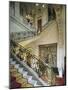 Vue intérieure. Appartements de Napoléon III : Escalier d'honneur, rez-de-chaussée-null-Mounted Giclee Print