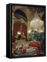 Vue intérieure. Appartements de Napoléon III : Grand salon d'angle et Salon-Théâtre-null-Framed Stretched Canvas