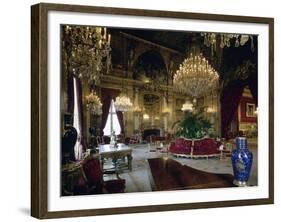 Vue intérieure. Appartements de Napoléon III : Grand salon d'angle-null-Framed Giclee Print