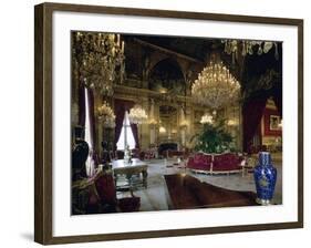 Vue intérieure. Appartements de Napoléon III : Grand salon d'angle-null-Framed Giclee Print