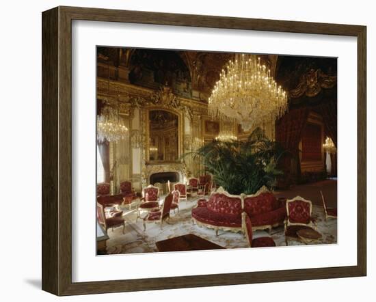 Vue intérieure. Appartements de Napoléon III : Grand salon d'angle-null-Framed Giclee Print