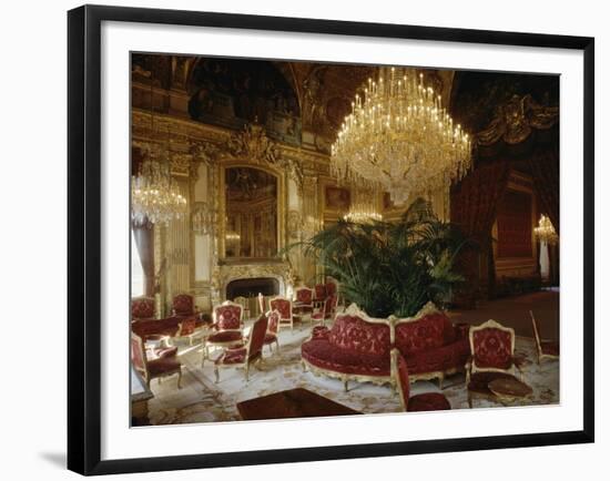 Vue intérieure. Appartements de Napoléon III : Grand salon d'angle-null-Framed Giclee Print