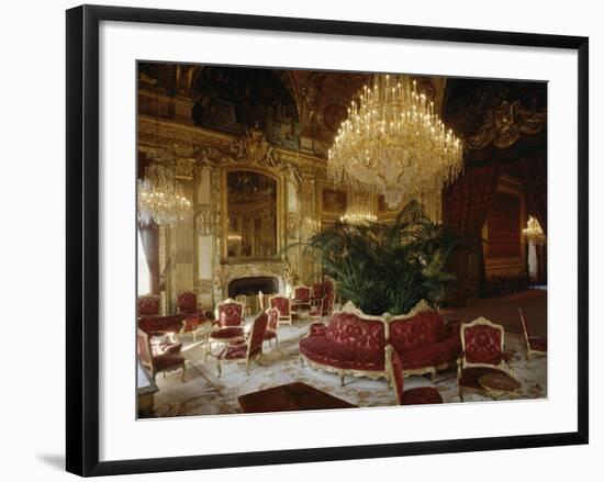 Vue intérieure. Appartements de Napoléon III : Grand salon d'angle-null-Framed Giclee Print