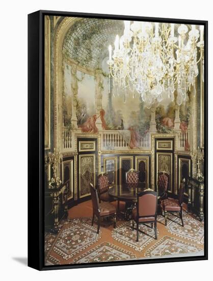 Vue intérieure. Appartements de Napoléon III : Petite Salle à manger-null-Framed Stretched Canvas