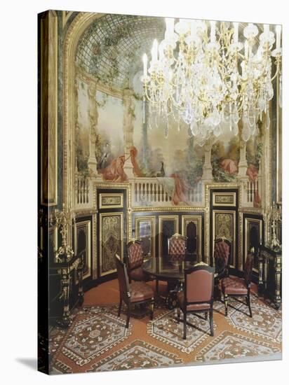 Vue intérieure. Appartements de Napoléon III : Petite Salle à manger-null-Stretched Canvas